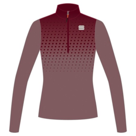 Kvinnor Stickad jersey Sportful Rythmo W mauve/rött vin